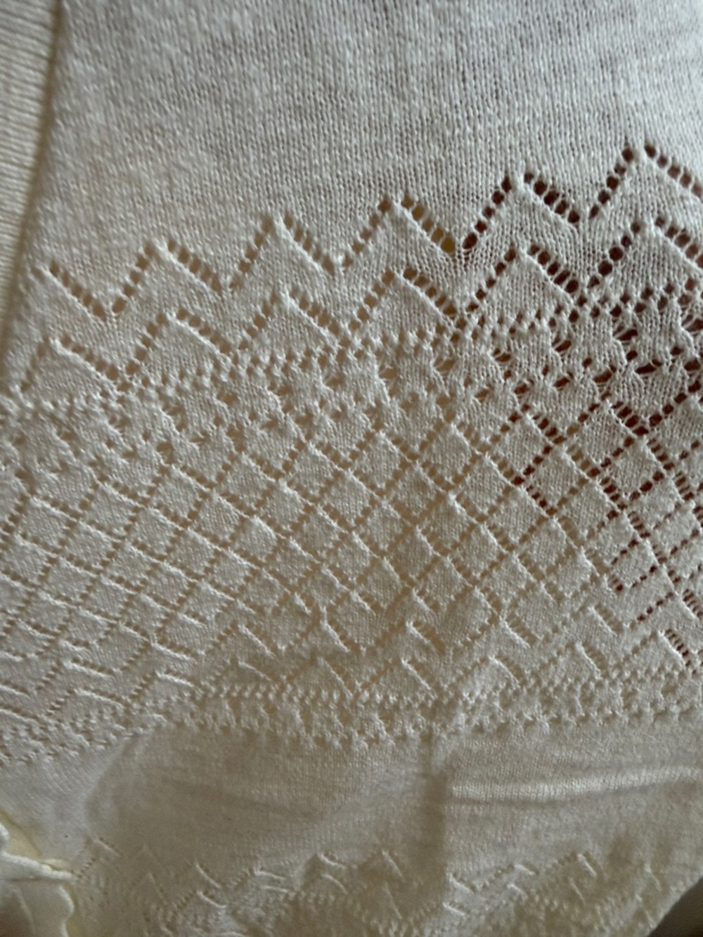 Frye Knit Cardigan 100% Cotton Ivory size M, L , XL NWT - Picture 9 of 9